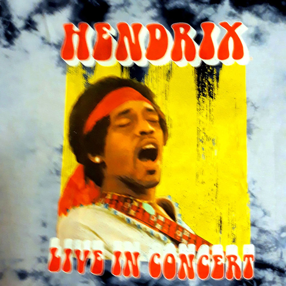 Jimi Hendrix Live Tie Dye blues rock Official T-Shirt XL NWT - Picture 2 of 3